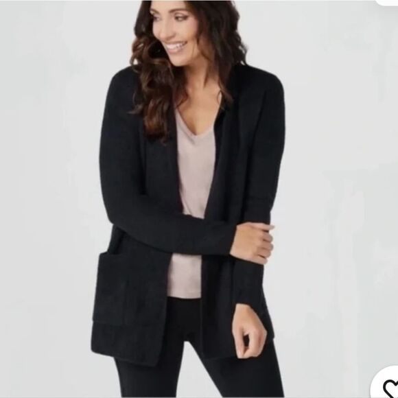 Barefoot Dreams Midnight Black Cardigan Heavy - Picture 1 of 5